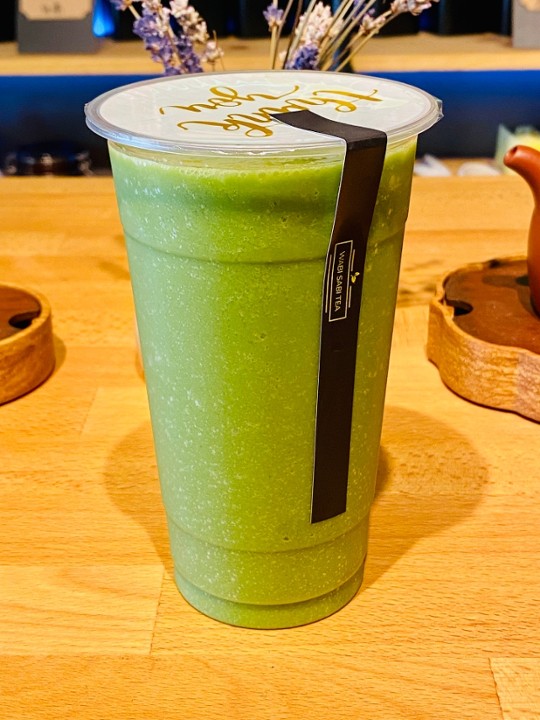 Mango Matcha blended