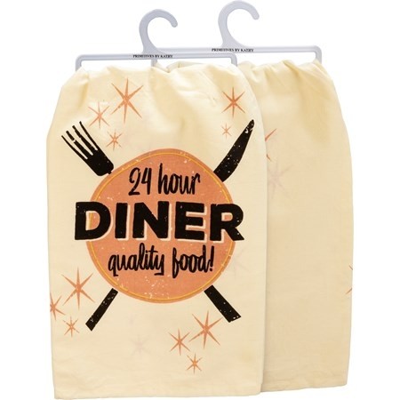 Dish Towel-24 Hour Diner