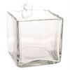 Hand Blown Hanging Glass Vase-Square