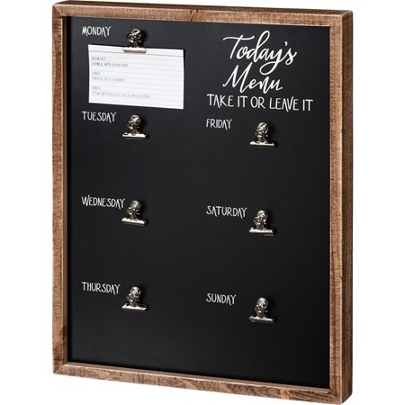 Inset Box Sign-Menu