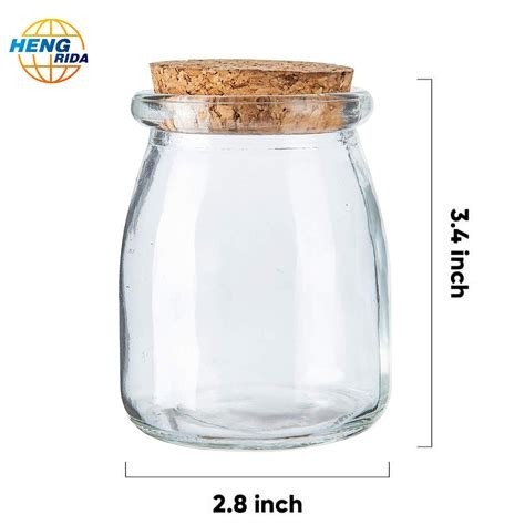 Glass Jar w/ Cork Lid 7 oz