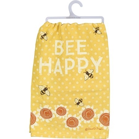 Dish Towel-Bee Happy