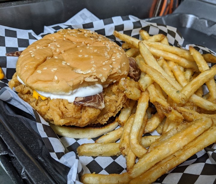 Crispy Chicken Bacon Ranch Sandwich