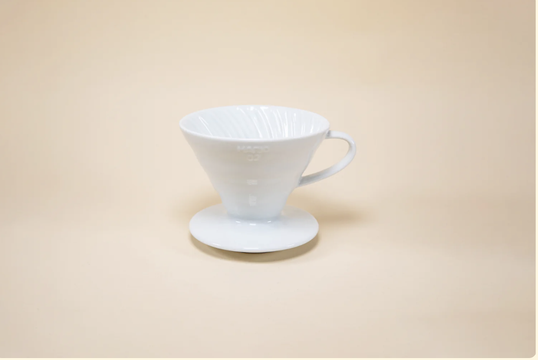 white - hario ceramic dripper size 02