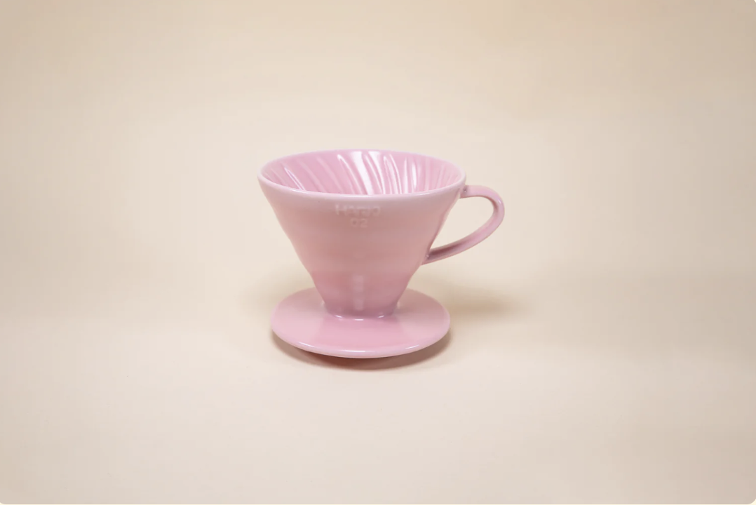 matte - pink - hario ceramic dripper size 02