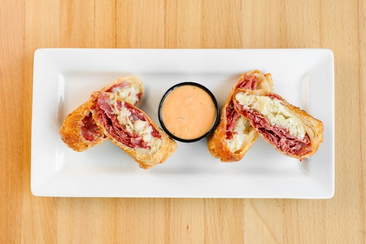 Reuben Egg Rolls