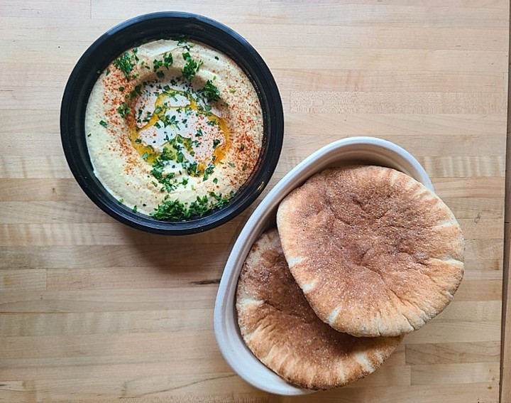 Hummus & 2 Pita Large