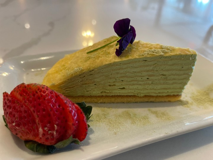 matcha crepe cake