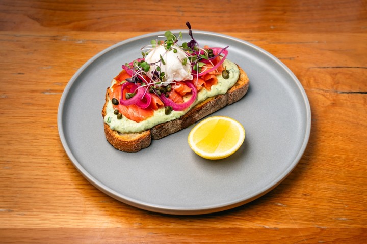 Smoked Salmon Lox Toast