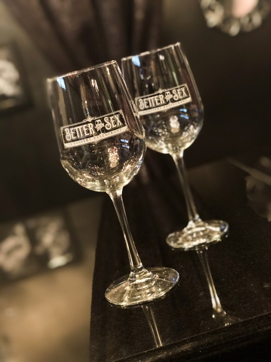 2 BTS Wine Glasses
