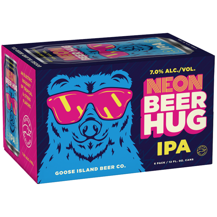 Neon Beer Hug 6 Pack