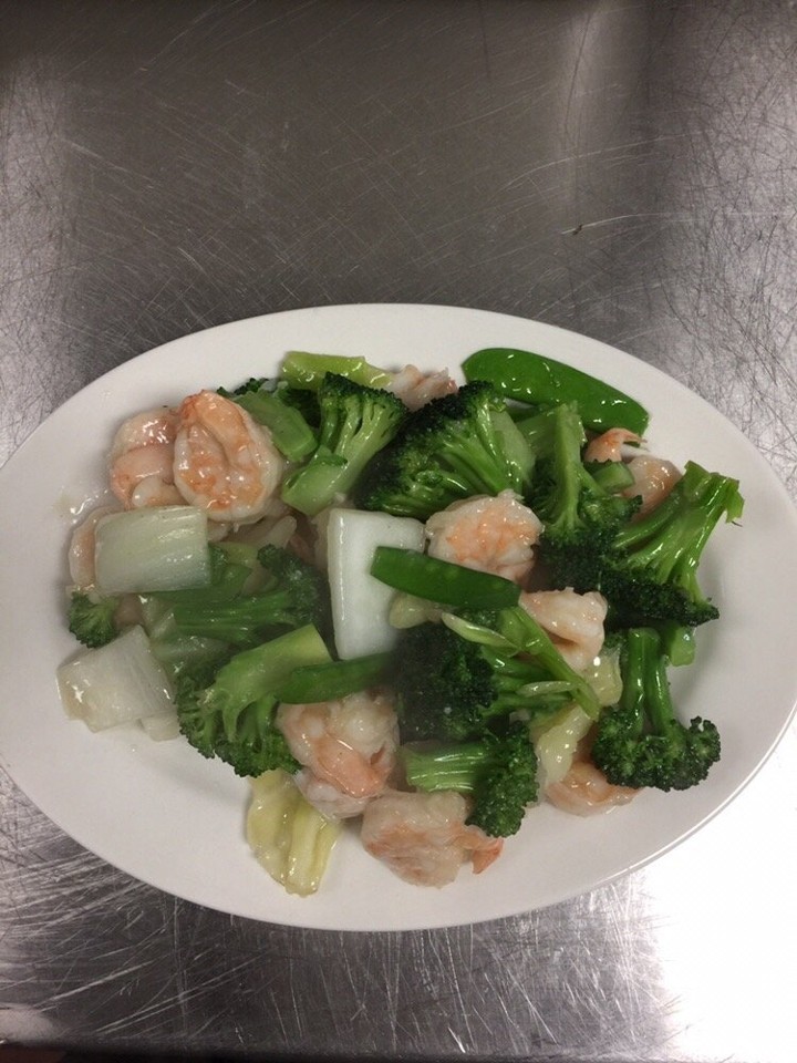 Assorted Greens with Shrimp (L)