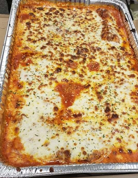 Half Tray Homemade Lasagna