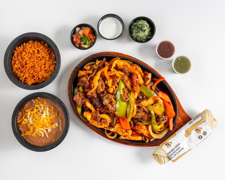 13. Fajitas chicken and steak