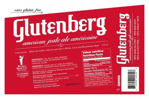 GF Glutenberg Pale Ale- Must Be Accompanied With Food