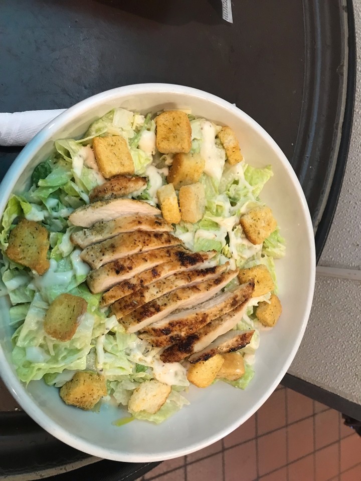 Grilled Chicken Caesar Salad Dinner Portion