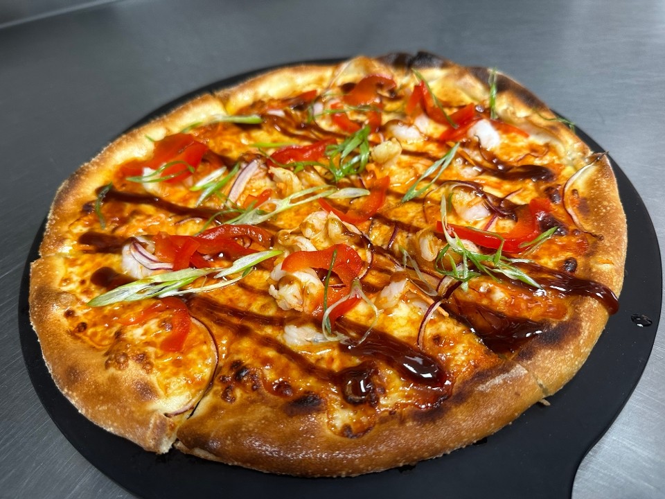 Korean BBQ Shimp Pizza