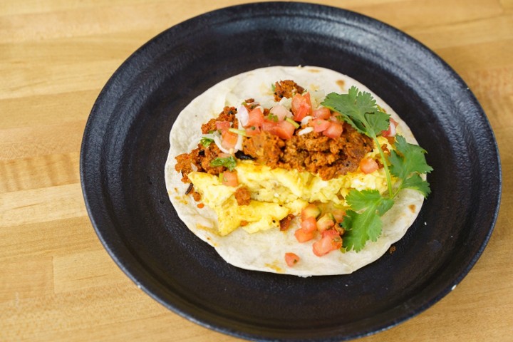 Chorizo Egg & Cheese Taco