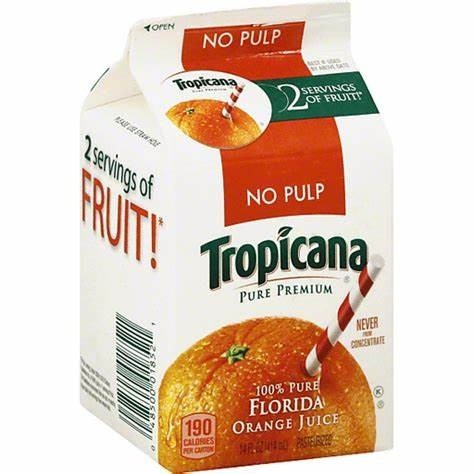 Tropicana Orange Juice - 14 oz