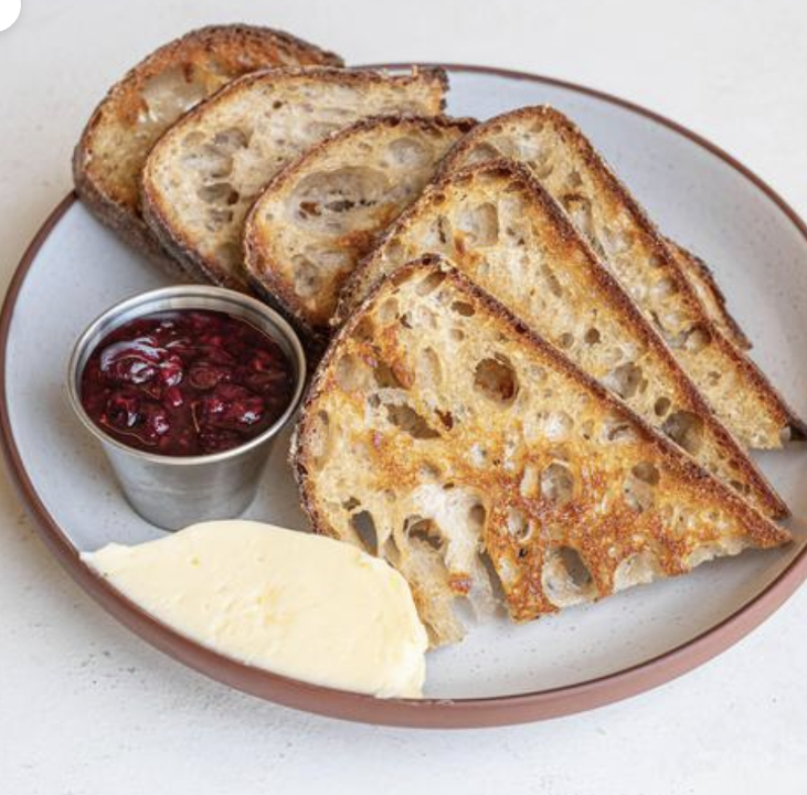 TOAST WITH BUTTER & JAM