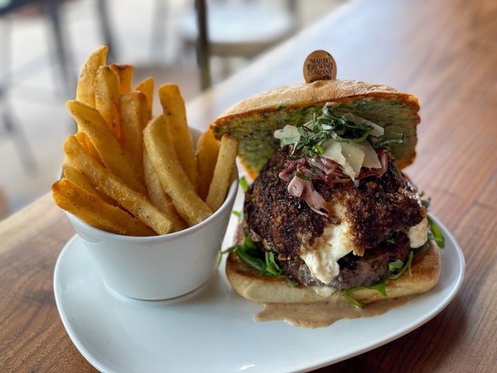 Burrata Wagyu Pesto Burger