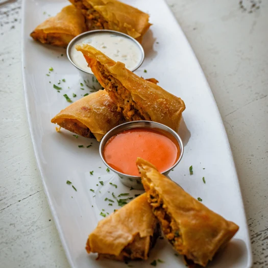 Buffalo Chicken Spring Rolls