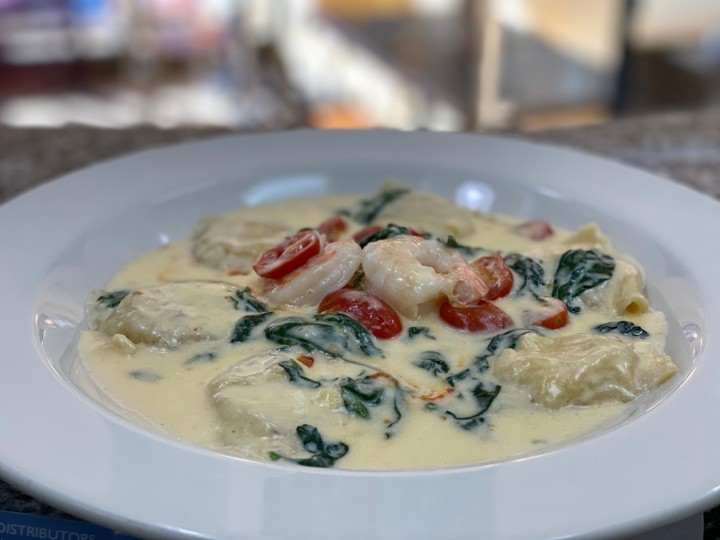 SHRIMP AND LOBSTER RAVIOLI