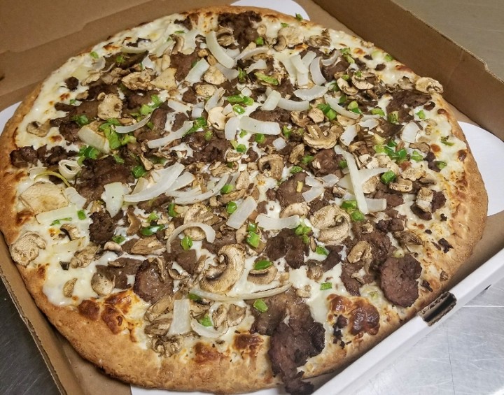 12" Med Cheesesteak 'Za