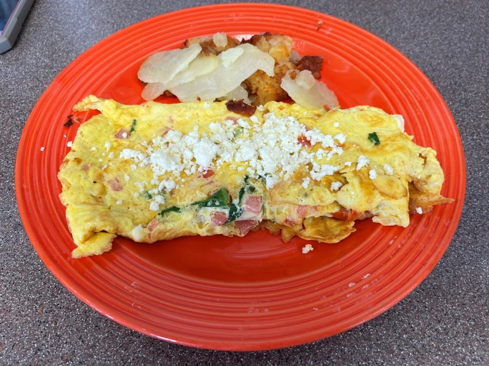 Fresh Spinach Omelet