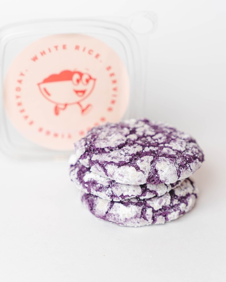 UBE CRINKLE COOKIES