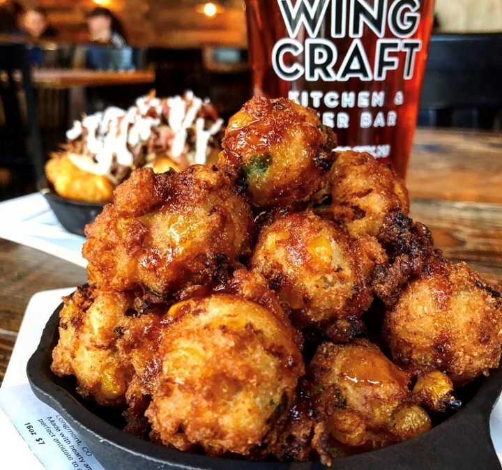 Maple Bourbon Corn Fritters