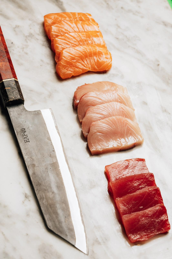 Salmon Sashimi ( 2pc ) (GF) (Vegetarian)
