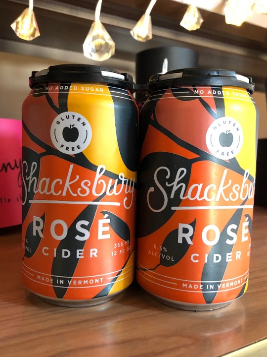 Shacksbury Rose Cider 4-pack 12-oz. cans