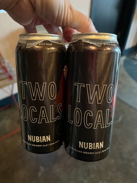 Two Locals Nubian Brown Ale 4/pk 16-oz Cans