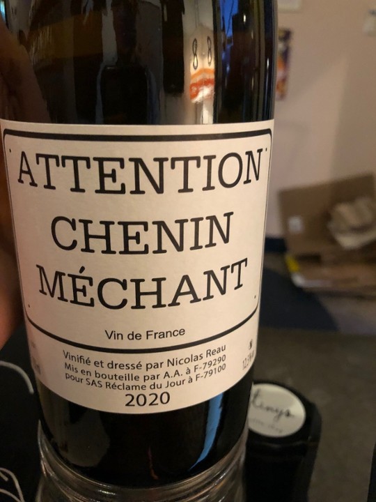 Nicolas Reau Attention Chenin Mechant