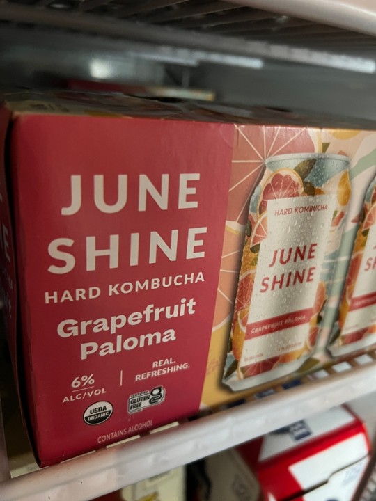 Juneshine Grapefruit Paloma Hard Kombucha 6/pk 12-oz cans