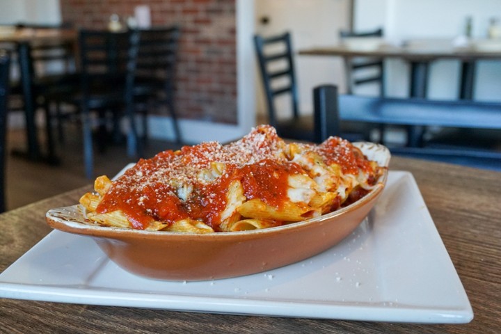 Baked Ziti with Sliced Eggplant