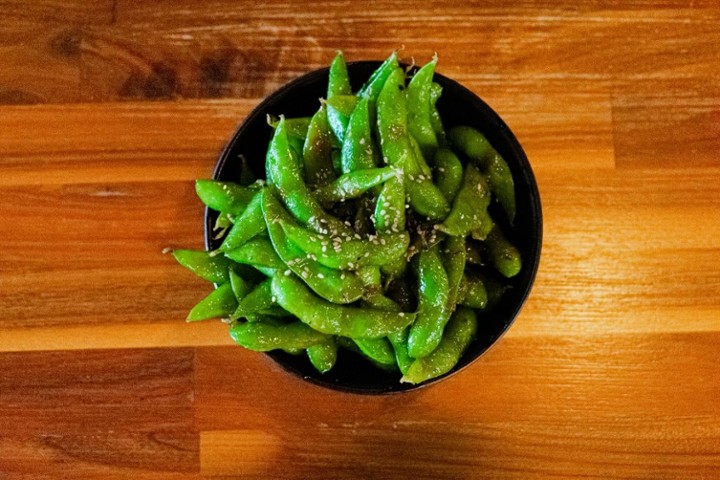 Spicy Garlic Edamame