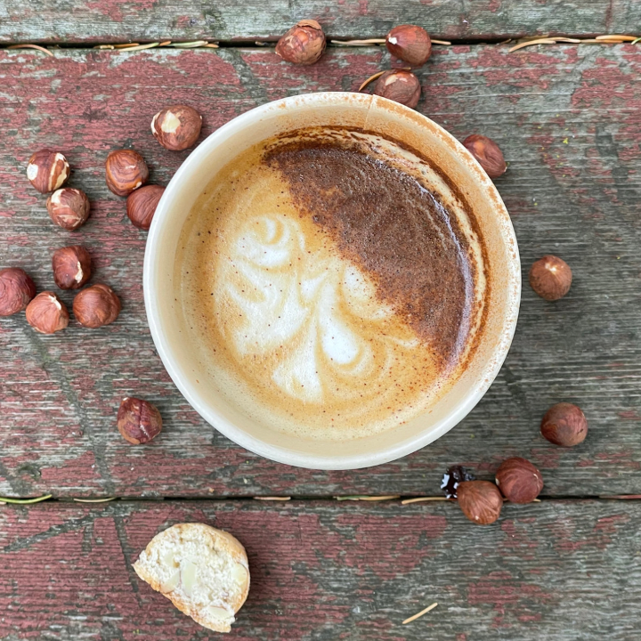 Large Hazelnut Cookie Butter Latte