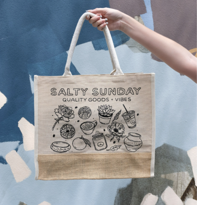 Salty Sunday Shopping Tote