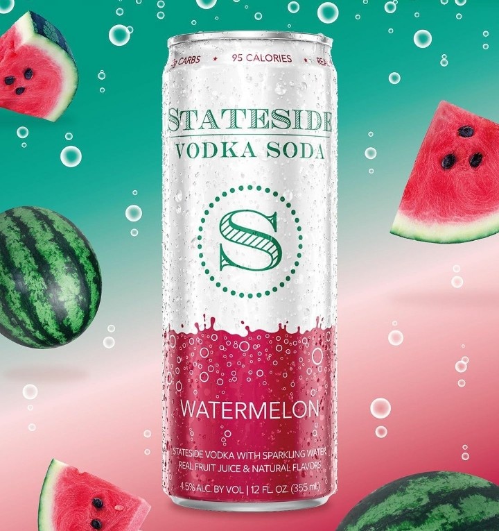 Stateside Watermelon Vodka Soda Can
