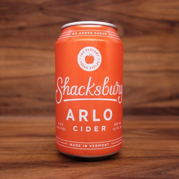 Shacksbury Arlo Cider can