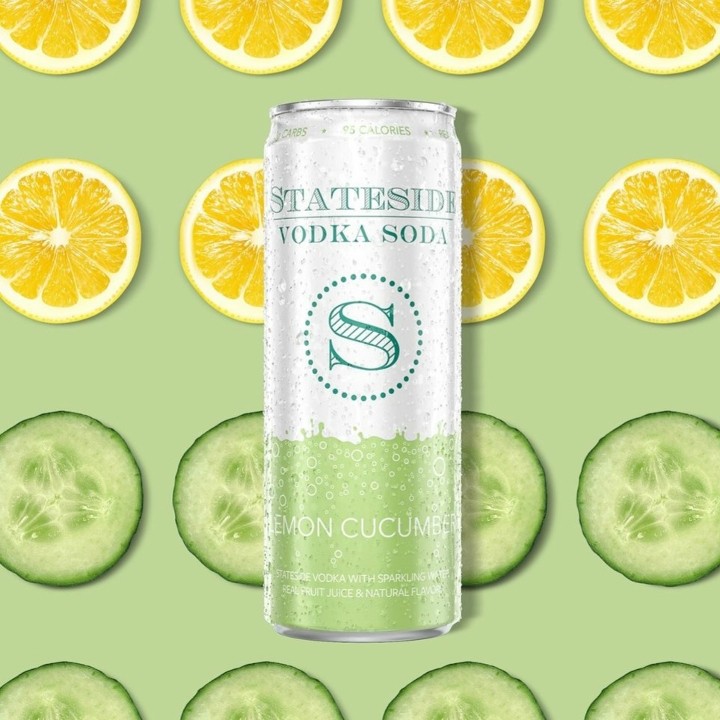 Stateside Lemon Cucumber Vodka Soda Can