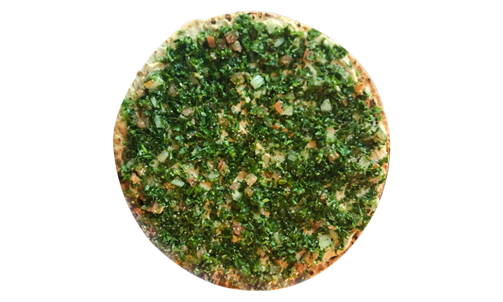 Hummus & Tabouli Flatbread Pizza