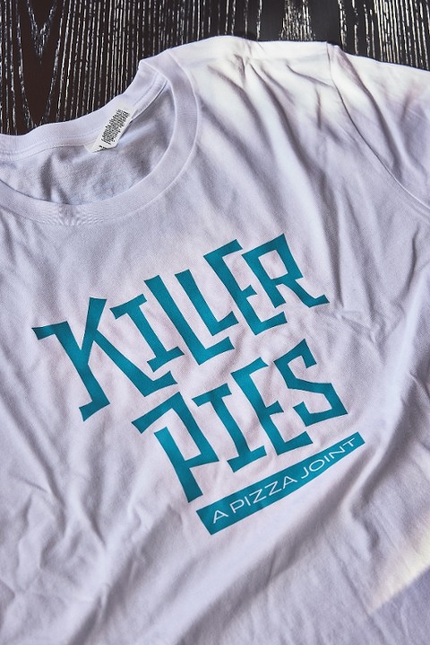 WHITE (TEAL) T-SHIRT