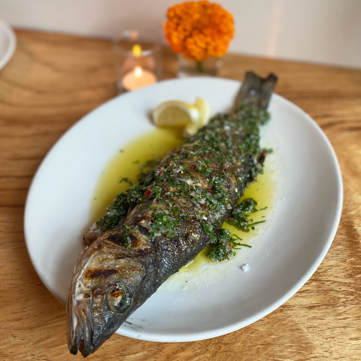 Grilled Whole Branzino