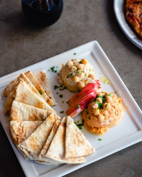 Homemade Hummus Duo