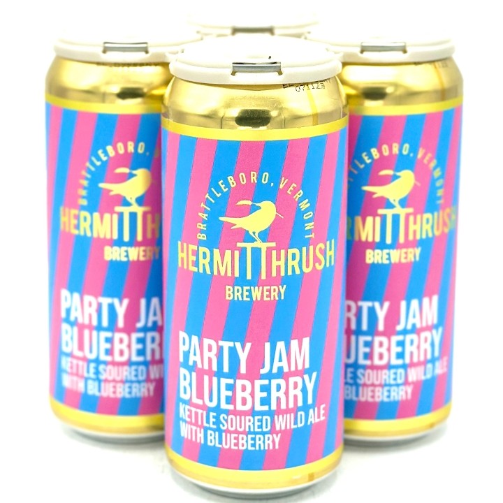 Hermit Thrush - Party Jam: Blueberry • 4pk-16oz Cans