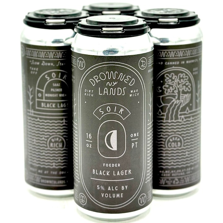 Drowned Lands - Soir Foeder-Aged Black Lager • 4pk-16oz Cans