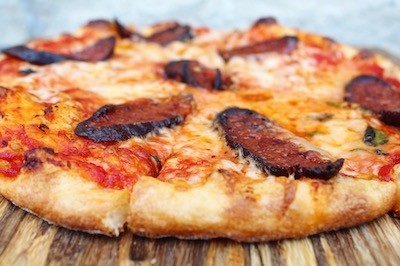 Charred Pepperoni Pizza